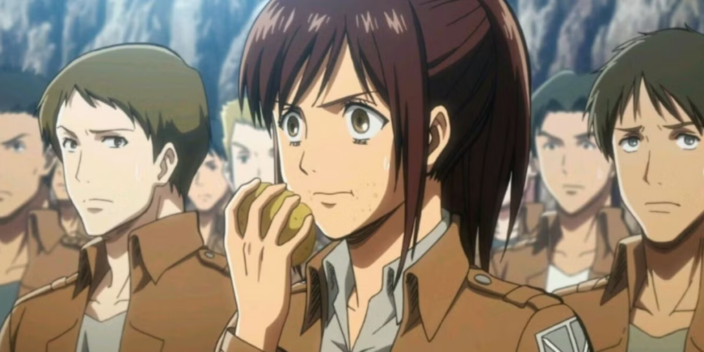Sasha de Attack on Titan o Shingeky no kyojin es Leo