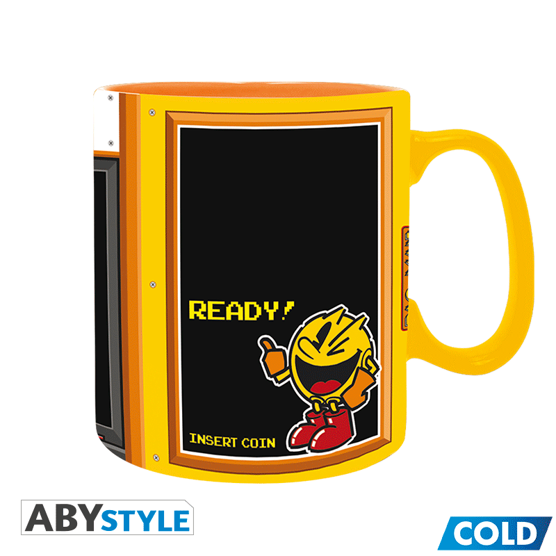 Pac Man Taza Térmica 460 Ml Arcade