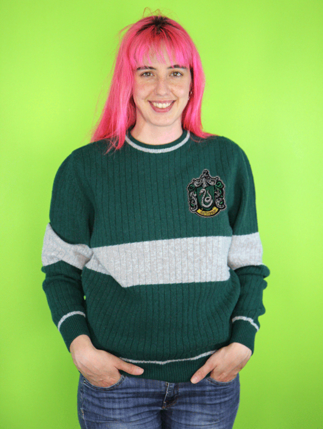 En Jersey De Laine De Quidditch De Serpentard Harry Potter